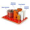 2PCS 2 Way 80W DIY Speaker Filter Circuit Treable Bass Frequency Divider Home Theater HiFi Stereo Audio Crossover Filters view 3