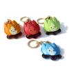 MC Fashion PU Leather Keychain Holder Compatible with AirTag, Creative Flame GPS Tracker Case Charm Key Ring (Blue) view 2
