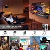 16:9 Portable 120 inch Projector Screen 100 Wall Mounted for Home Cinema Outdoors Projection view 2