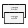 16:9 Portable 120 inch Projector Screen 100 Wall Mounted for Home Cinema Outdoors Projection view 4