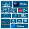HP OmniBook X Flip 2-in-1 Laptop 16" WUXGA IPS Touch (400nits) Intel 8-core Ultra 7 256V (Up to 47 Tops) 16GB RAM 1TB SSD for Creator Designer Professional Business Win11 ICP Hub w/Copilot+ AI view 3