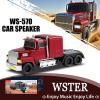 WSTER Car Model Bluetooth Replica Speakers Collection  Portable Wireless Speakers with HD Sound, LED Party Lights, FM Radio, TWS Stereo, Built-in Mic, Awesome Gifts for Friends (WS-570) view 2