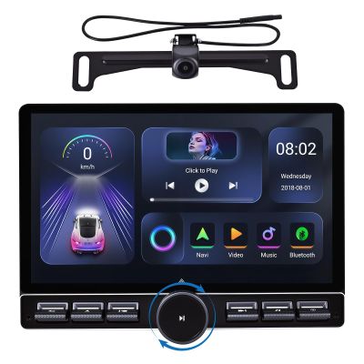 10 Inch Car Stereo Radio for Jeep Wrangler JK 2007-2017 Dodge Chrysler,Single Knob Keybutton, Wireless CarPlay& Android Auto, Touch Screen,Android 15.0,SWC, AM/FM,6+64G