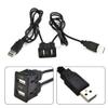 100CM Car USB Extension Cable with Dual USB Port Panel for Dashboard Flush Installation, Compatible with Car Stereo Systems and Marine Applications view 2