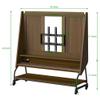 Anwick Portable Mobile TV Stand on Wheels for 32-50" TV(LCD LED OLED Flat Panel Screens Smartboard) Rolling TV Cart with Projector Screen & Power Outlets for Smell Space view 2