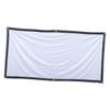 OSOLADY Anti-Crease Projector Screen with Hooks and Rope Foldable Polyester Indoor Outdoor Camping Screen with Black Border for Home Theater and Portable Use view 1