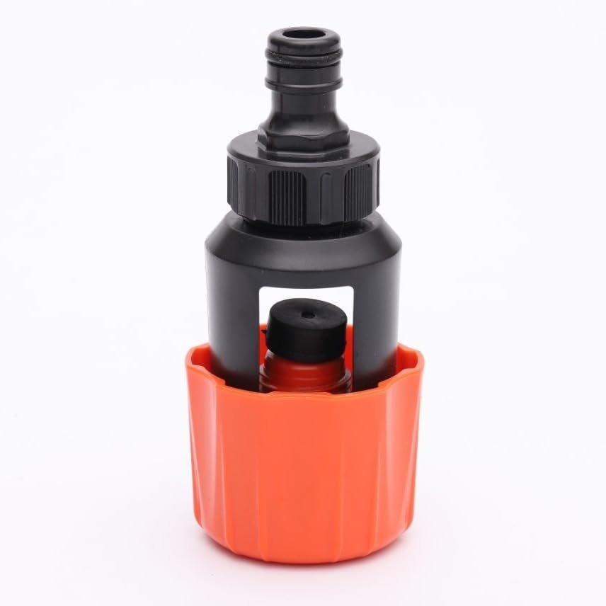 1Pc Kitchen Basin Hot/Cold Water Mixer Faucet Bathroom Plastic Conversion Faucet Reusable Connector Quick Connection/Nipple Type(OG with Nipple)