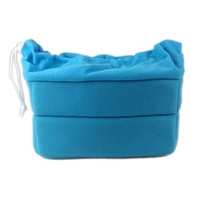 Compatible for Camera Insert Bag, Partition Padded Velvet Protective Case for DSLR Cameras & Lenses(Lake Blue)