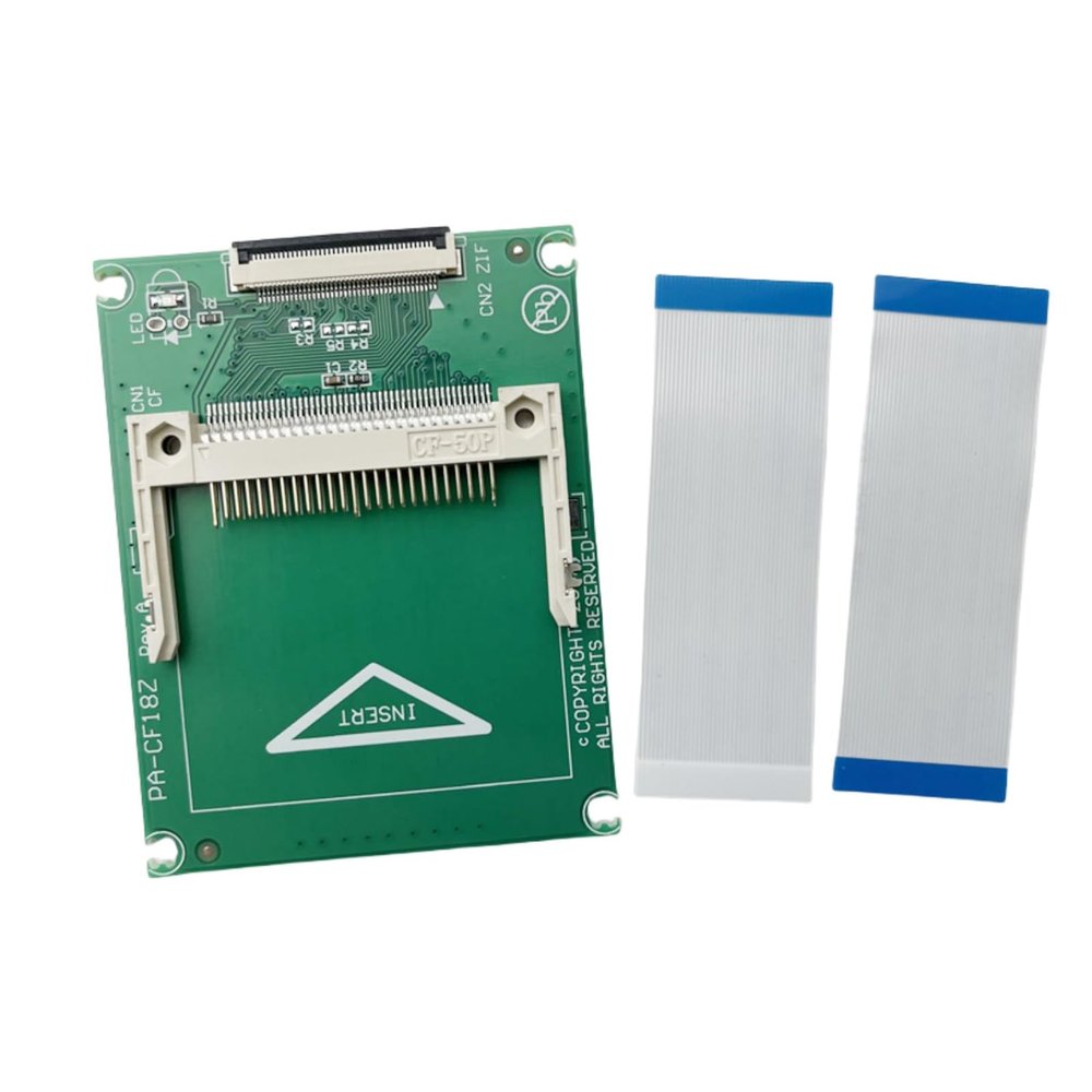 CHICHIYANG 50-Pin CF to 40-Pin ZIF CE Adapter Card for Max 32GB CF Flash Memory Card Anti-Interference Design Noise-Free for Laptop