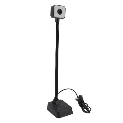 13MP HD USB Document C, ible Webcam with Built in Phone, Auto LED Document C for Video Confere, 90 ES Wide Angle for Document Scanning