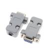 1PCS RS232 Serial Port Connector DB9 Female Socket Plug Connector 9 Pin Copper RS232 COM Adapter with Plastic Case DIY(Female) view 1