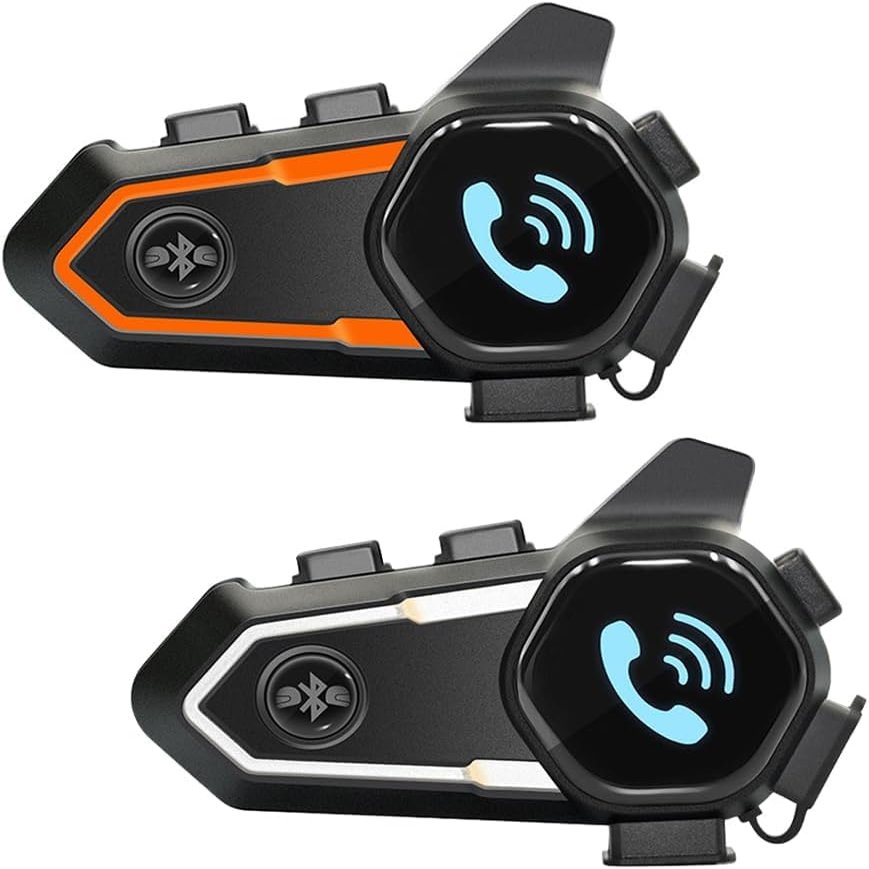 Helmet Bluetooth Intercom, 900mAh, 2 Riders Motorcycle Helmet Bluetooth