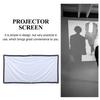 BESPORTBLE Foldable Home Office Classroom Projector Screen with Anti-Crease Polyester Material and Included Hooks for Portable Indoor Outdoor Movie Projection view 4