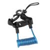 Changor Quick Release Diving Lanyard, Professional Coil Lanyard for M4 Handle Fittings, Ideal for Diving and Snorkeling (Blue) view 3