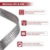 Dense Copper Braided Shielding Sleeve, Flexible Tinned Copper Mesh Tube, Safety Sheath for EMI Protection, Grounding, Heat Dissipation & Cable Management, 228mm, 25FT/50FT/100FT(25ft,18mm) view 3