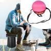 Folding Stool Case - Compact Tripod Chair Carry Pouch, Round Protective Sack Material, Lightweight Travel Organizer | Handy Storage Bag for Camping Hiking Sports Beach Outdoor Trips Balcony view 3