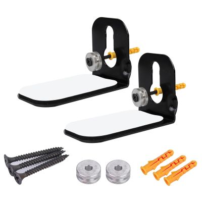 Yunyaobrand 1set Soundbar Hanger Soundbar Mounts Wall Mounting Bracket Shelf Under Mounting Improve Home Entertainments