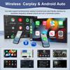 10.1 Inch Universal Car Stereo Radio with Wireless Carplay Android Auto WiFi Bluetooth FM/RDS DVR,2 DIN Touch Screen GPS Navigation Head Unit SWC Mirror Link Split Screen Backup Camera view 3