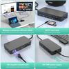 Docking Station Microsoft - 1 Year Warranty - 12-in-1 Triple Displays Dual 4K HDMI+VGA Dock, Docks for Pro 11/10/9/8/X/7/6,Laptop 7/6/5/4/3,Book view 4