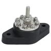 Distribution Block 1/4in M6 8 Terminal, 12V 48V Diution Stud Junction Post, less Steel Marine Bus Bar for Car RV Truck Solar Cells Electl Equipment view 4