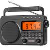 NOAA Weather Alert Radio,Digital AM FM Shortwave Radio with Best Reception,4000mAh Rechargeable Portable AM FM,Support SD Card view 1