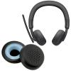 1 Pair Comfortable Ear Cushions Earphone Cover Protective Earcup Earpads for WL-3024 WH3024 Spare Earmuffs Headphone Earpads view 2