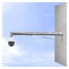 2 3 4 5 6ft Overlength Surveillance Post Stand, Wall-mounted Metal Security Camera Mount Pole Bracket, CCTV Pole for IP/PTZ/Dome/Box Camera(Light Coffee,59 1/10 in(150cm)) view 1