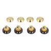4 Set HiFi Ser Isolation Feet, Metal Dam Pads, Ser Stand Feet for Amplifier CD DVD Player, Aluminum y Bass Absorber with view 2