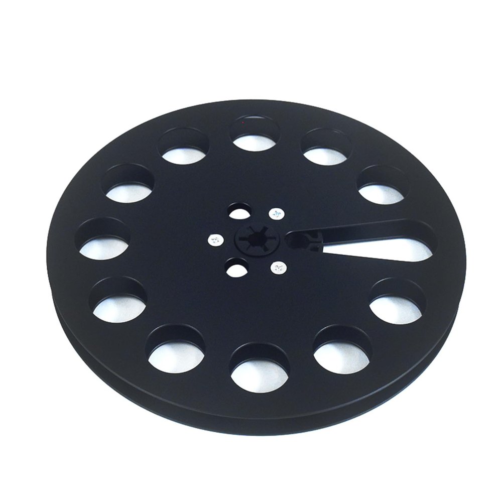 Yunyaobrand Aluminum 7Inch Reel to Reel Tape Empty Tape Reel with 11 Holes Enhances Analog Sound