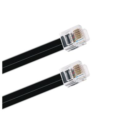 ABKMXZKD RJ11 RJ12 6P6C Reverse Rollover Male Modular Data Cable Compatible with IEQ30 Autoguiding ST-4 ST4 Auto Guide Camera(1m)