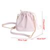 Pjeghbvop Stylish PU Leather Camera Case With Easy Access Drawstring Design Scratch-resistant Organizers Bag Storage Pouch Bag With Drawstring Design view 4