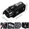 DIYEAH HD Touchscreen Video Camera for Vlogging with Built-in Microphone Portable Lightweight Digital Camcorder for Outdoor Filming and Online Recording view 2