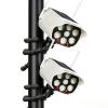 Thumok Solar Dummy Security Camera Outdoor, Motion Detector Fake Camera with 3 Lighting Modes view 1