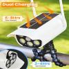 Thumok Solar Dummy Security Camera Outdoor, Motion Detector Fake Camera with 3 Lighting Modes view 3
