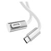ABKMXZKD 1.8M Length Zinc Alloy Plug Adapter 100W USB TPE-c to 1 2 Fast Cable Converter Cord for Air Pro(for Magsafe 1 L) view 1