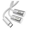 ABKMXZKD 1.8M Length Zinc Alloy Plug Adapter 100W USB TPE-c to 1 2 Fast Cable Converter Cord for Air Pro(for Magsafe 1 L) view 2