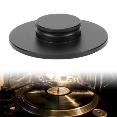 Asixxsix Record Weight Stabilizer, Aluminum Alloy Turntable Weight Clamp for LP Record Player and CD Player, with Protective Felt Pad for Vibration Damping and Warped Records Flattening