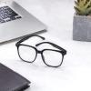 DTIUGUTAE Oversized Square Blue Light Blocking Glasses for Women and Men - Gaming & Computer Anti-Fatigue (Black/2 packs) view 2