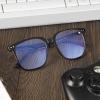 DTIUGUTAE Oversized Square Blue Light Blocking Glasses for Women and Men - Gaming & Computer Anti-Fatigue (Black/2 packs) view 3