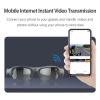 FOSA Camera Glasses, Smart Video Glasses with WiFi APP Control 1080P HD Recording 12MP Photos 128GB Memory Card, for Outdoor Sports Travel Vlogs Cycling view 2