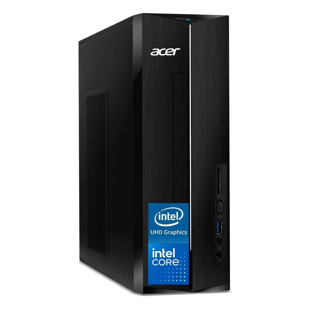 acer 2025 Aspire Business Desktop, Ultra-Quiet Design, 32GB Memory 1TB PCIe SSD, Intel Processor, Dual 4K Monitor Support, SD Card Reader, USB-C, Keyboard & Mouse, Windows 11