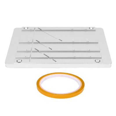 XUMIUZIY Splicing Block Kit, Professional Studio Grade CNC Aluminum Alloy for 1 1/2 1/4 1/8 Inch 10 Inch Reel to Reel Tapes, with Full Track Connection for Tape Reel to Reel Recorders (Yellow)