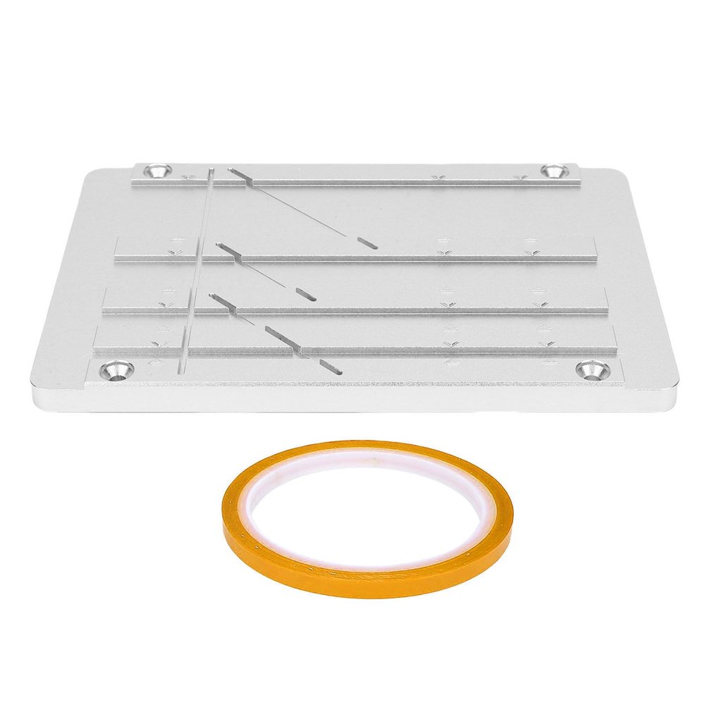 XUMIUZIY Splicing Block Kit, Professional Studio Grade CNC Aluminum Alloy for 1 1/2 1/4 1/8 Inch 10 Inch Reel to Reel Tapes, with Full Track Connection for Tape Reel to Reel Recorders (Yellow)