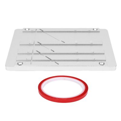 XUMIUZIY Splicing Block Kit, Professional Studio Grade CNC Aluminum Alloy for 1 1/2 1/4 1/8 Inch 10 Inch Reel to Reel Tapes, with Full Track Connection for Tape Reel to Reel Recorders (Red)