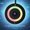 XUMIUZIY USB Fingerprint Reader, 360 Degree Touch ID Encryption Fingerprint Scanner, Fast Matching Biometric Portable USB Fingerprint Logger with RGB Light for Computer view 4