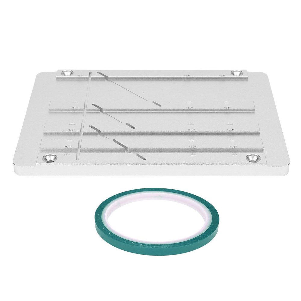 XUMIUZIY Splicing Block Kit, Professional Studio Grade CNC Aluminum Alloy for 1 1/2 1/4 1/8 Inch 10 Inch Reel to Reel Tapes, with Full Track Connection for Tape Reel to Reel Recorders (Green)
