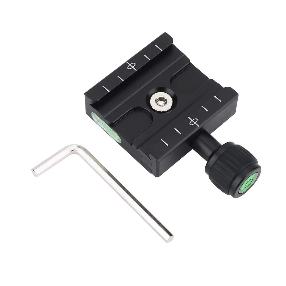 YuShaTra Metal Clamp Plate for RRS Tr Head LJ, Plate with Built in and, Fast Lo Base with Skid