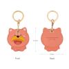 MC Fashion PU Leather Keychain Holder Compatible with AirTag, Cute Fruit-themed Animal Charm GPS Tracker Holder (Banana+Puppy) view 2
