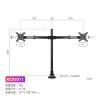GVMUKNYE 32-inch monitor stand arm desktop computer one-machine dual-screen combination perforated left and right splicing heightening rotating base view 2
