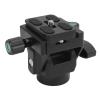 Monopod Tilt Head, Aluminum y Tr Head with Plate, Pan Tilt Head for DSLR Cs, 90 Tilt Movement for Birdwatching Photography, Includes 1/4 Inch S Mount view 3
